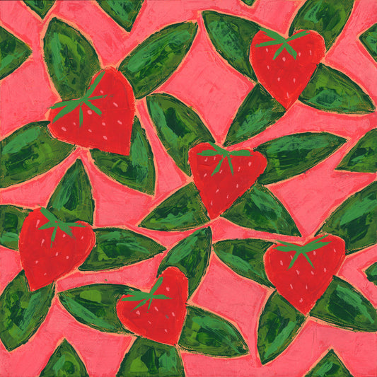 Dancing Strawberries by Love Katie Darling