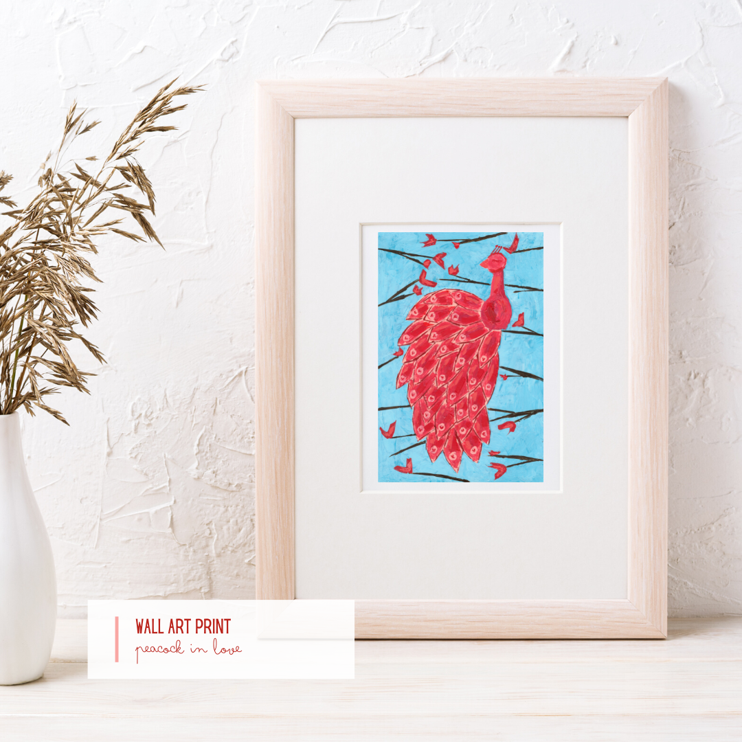 Peacock in Love by Love Katie Darling